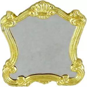 멜로디 제인 돌스 장식용 골드 프레임으로 집 미니어처 액세서리 로코코 거울 보관
