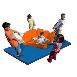 초등 체육수업 협동심 근력발달 단체놀이 점핑쉬트/ 공받기용 스포츠완구 저항운동