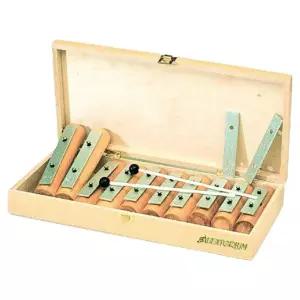 초등 음악교구 실로폰 나무케이스포함 차임바/ 어린이집 선율악기 보육기관 세돌아기