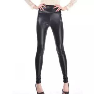 비욘드라이프 하이웨스트 무발 인조가죽 PU 약기모레깅스 NF-74