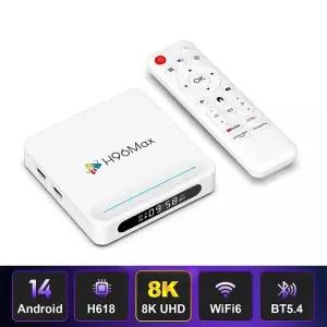 셋톱박스 스마트 TV 박스 H96mAX H618 PLUS 안드로이드 14 Wifi6 BT 8K 쿼드 코어 음성 보조 미디어 플레이