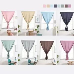 [무료배송] 키밍 찍찍이 암막 커튼 창문커텐 무타공 부착식