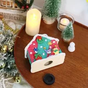 크리스마스 클레이하우스 저금통 DIY 패키지 (10개 묶음) 빵빵이