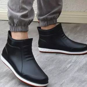 [RIZPICK]풋웨어 남성용 레인시즌 스테디 부츠슈즈작업장화 숏기장 가벼움