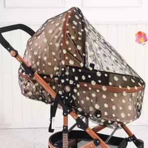 산책보조 밴드형 패턴디자인 유모차 모기장 국화