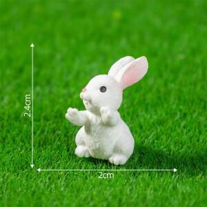 5/10Pcs 미니 수 지 토끼 미니어처, 화분에 심은 식물에 대 한 귀여운 작은 인형 마이크로 풍경 부활절 날