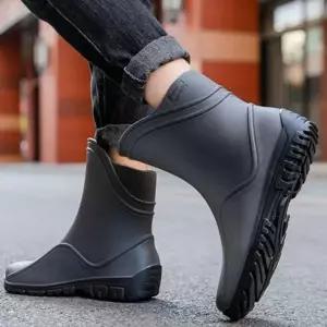 [RIZPICK]이지캐주얼 남성용 동절기 기모소재 내부안감분리형 레인장화