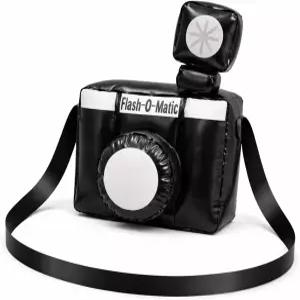 풍선 카마라 대형 광대 카메라 파파라치 포토부스 소품 오버사이즈 블랙/실버 10H x 7.5W 5.5D 인치