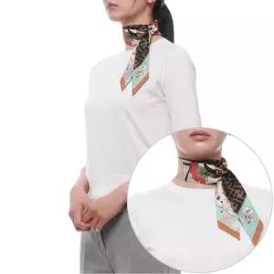 [펜디] 26SS 여성 옵티컬 랩피 실크 스카프 (FXT011 B01U F1WO3 26S)