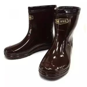 남성용 반장화 작업용 고무 장화 숏 레인부츠 미끄럼방지 방수 신발