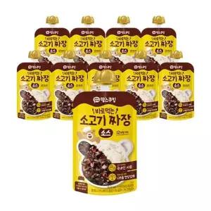 [보리보리/남양유업]남양 맘스쿠킹 바로먹는 소고기 짜장소스 100g 10개