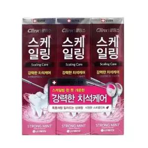 클링스 민트 치약 양치 구강 청결 쿨링 치약 100g 3p