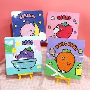 큐빅액자 100일 아기 성장 보석 십자수