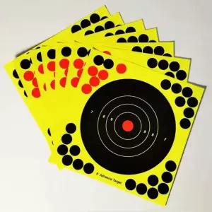 양궁 과녁판 부착형 원형 종이 양궁 과녁지 실내 야외 사격장 연습용 훈련용 표적지 스티커 훈련 용품 사격