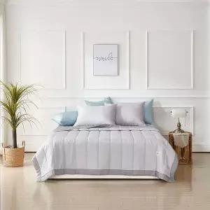 TBZ 더크린 모나코 풍기인견 누빔이불 KK그레이