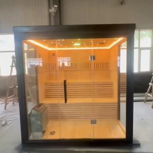 고급 현대 디자인 저가 베스트셀러 목재 스팀 야외 사우나 룸
