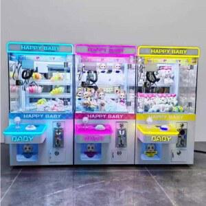 최신형 미니 인형 머신 기계 뽑기 핑크 집게 업소용 완구 뽑기 장치