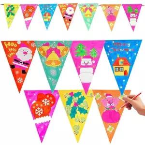 크리스마스 그리기 가랜드 만들기 (10 묶음)