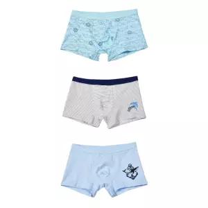 여름 초등 남아 주니어 스판 면 사각 팬티 3매 남학생