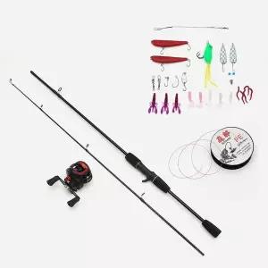 굿캐스팅 초보 루어 낚시 풀세트 베이트릴 오색낚싯줄 WFJ64MQ