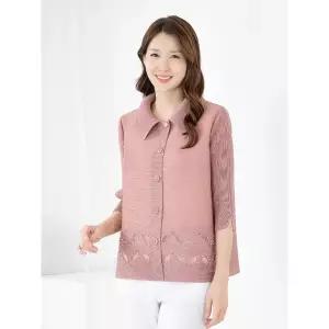 엄마옷 자켓 플리츠 7부 카라 볼레로 603FGH248 마담/중년여성/빅사이즈/50대/60대