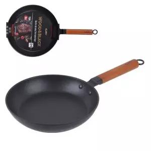 프라이팬 30cm 대형 가스레인지 우드 손잡이 팬