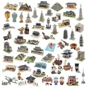 3D입체퍼즐 우리나라 시대별 역사 58종 모형 만들기