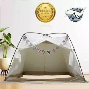 편안한 실내 난방 텐트 퀸침대 가족 여행 텐트