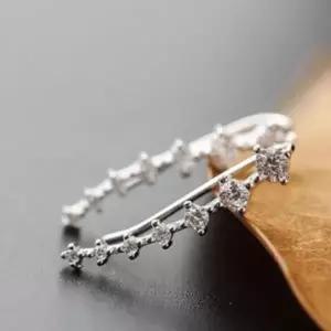 [신세계라이브쇼핑][옷자락] 여성 사계절 반짝이는 큐빅 이어클라이머 스타일링 귀걸이