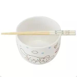 시나모롤 디자인 도기 세트 젓가락 그릇 집들이 식기 자취 선물용