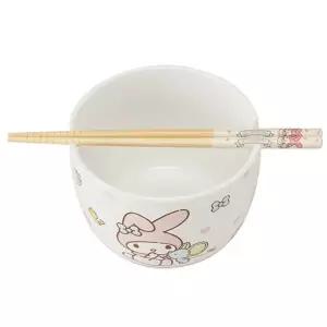 마이멜로디 도자기 젓가락 식기 세트 1P 홈 인테리어 그릇 선물용