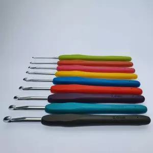 실리콘 모사용 코바늘 9종 세트 코바늘 실리콘코바늘