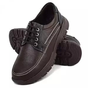 남성 소가죽 컴포트화 중년 남성용 발편한 가죽 단화 데일리 슈즈