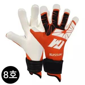 [콩심팥심]낫소 (NWGE-O8) GK 엘리트 축구장갑 컨택트 (8호) 오렌지 골키퍼장갑