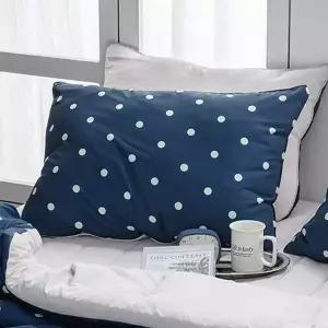 별매) 베개커버 베개 (베개솜 50x70 해피니 (네이비) 세미마이크로