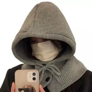 바라클라바 겨울모자 니트 여성넥워머 발라클라바 후드워머 1+1