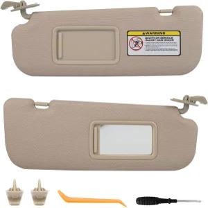 2011-2016 현대 엘란트라(GT 모델 제외)와 호환되는 페어 선바이저 클립이 있는 운전석 및 조수석 측면