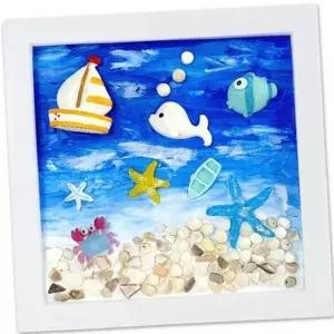 [골드스마일]홈데코 바다 선물 인테리어 액자 만들기 핸드메이드 어린이