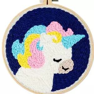 [골드스마일]유 어린이 자수 키트 니들 세트 수공예 털실 펀치 자수용실