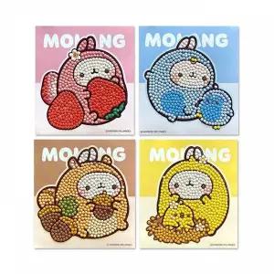 [셀러에이드]TBZ 몰랑 애니멀 몰랑 (4종) (스티커) 보석십자수 만화보석십자수