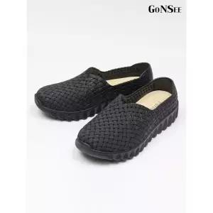 [고앤씨]여성 봄 여름 위빙 컴포트 젤리 로퍼 플랫 슈즈_P420724369