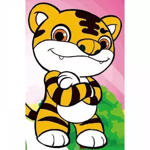 TBZ 12간지 호랑이 보석십자수 이젤세트 10x15