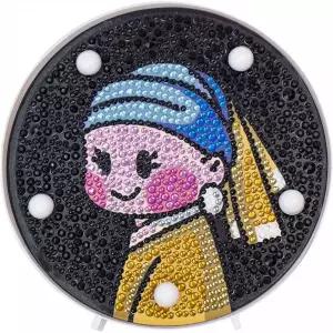 [콩심팥심]TBZ 진주 귀걸이를 한 소녀 (무드등) 보석십자수 다이아몬드페인팅