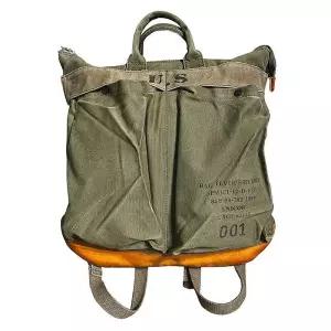 밀리터리 헬멧백 토트백 캔버스 공군가방 미군가방 빈티지 워시드아미그린
