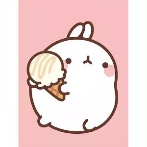 TBZ 몰랑 아이스콘 몰랑이 보석십자수 액자세트 15x20