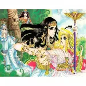 TBZ 이집트의 여왕 (패브릭) 보석십자수 사각 30x40 비즈십자수