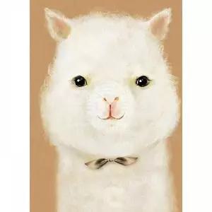 TBZ 동물 라마 (패브릭형) 보석십자수 20x30 집콕놀이 보석비즈