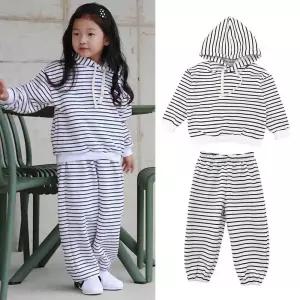 유아 트레이닝 활동 상하 키즈 겨울 기모 후드 세트