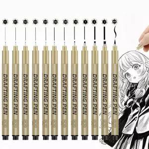 펜 세트 12피스 아트 용품 디자인 드로잉 캘리 용 문구