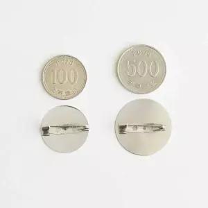 원판핀 브로치핀 코사지받침 리본 공예 부자재 30mm 코사지만들기